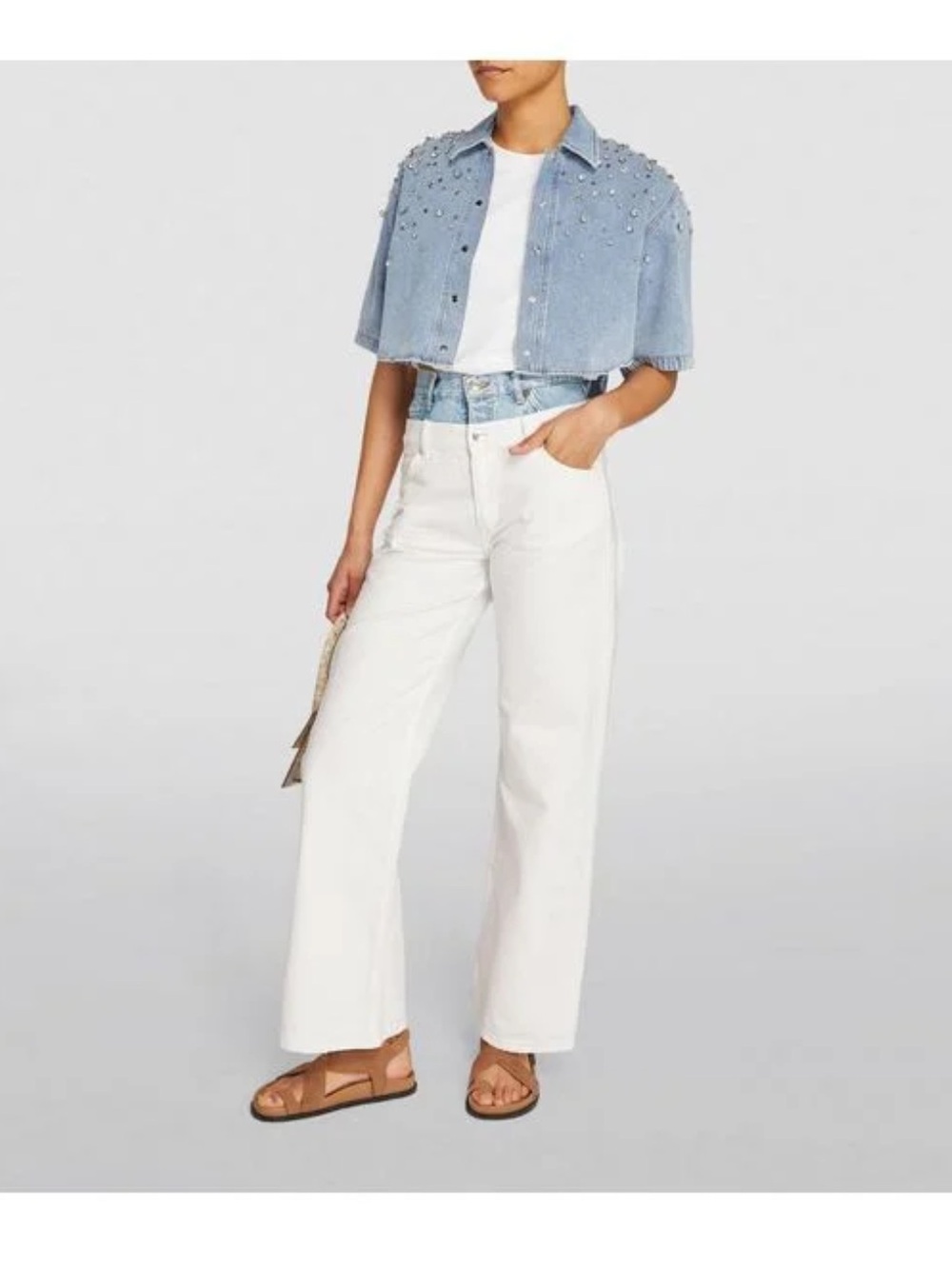 Sandro double waistband jeans